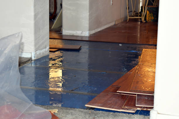 Professional Flood Damage Restoration technician working in Atco, NJ